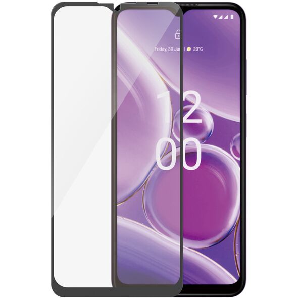 PanzerGlass Ultra-wide Fit tempered glass, Nokia G42 5G, black frame