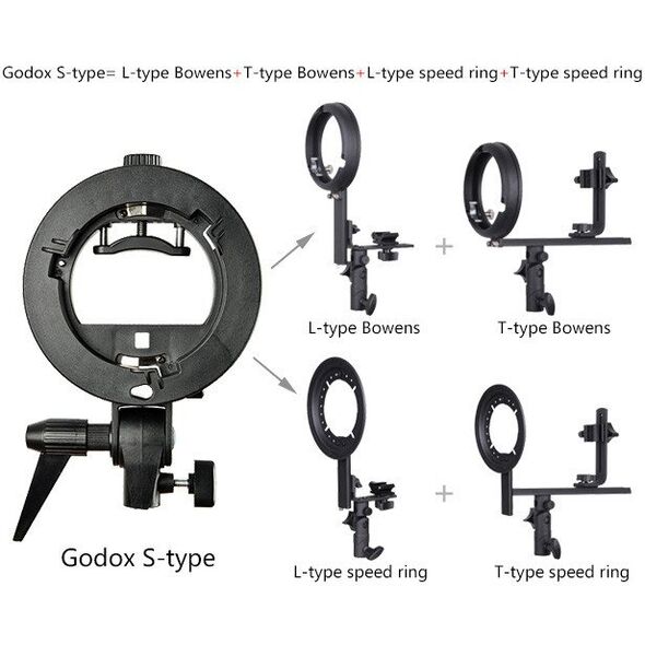 Godox S-Type Bracket Bowens flash adapter