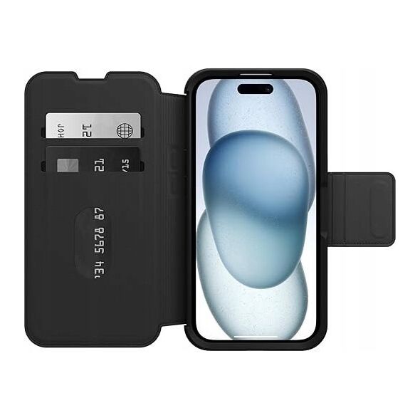 Otterbox Strada MagSafe Θήκη Πορτοφόλι, iPhone 15, Μαύρο