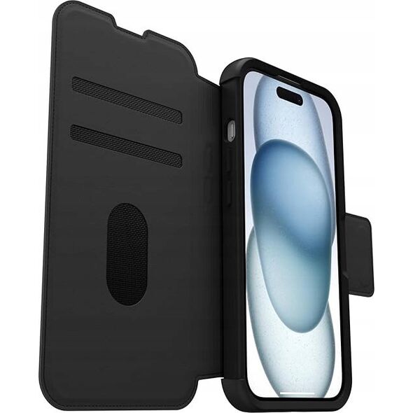 Otterbox Strada MagSafe Θήκη Πορτοφόλι, iPhone 15, Μαύρο