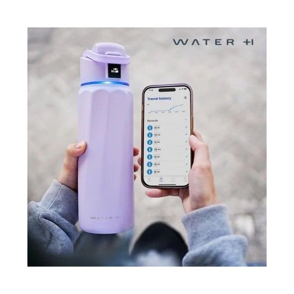 Atom WaterH BOOST Καπάκι Chug έξυπνο μπουκάλι νερού, 946 ml, μωβ