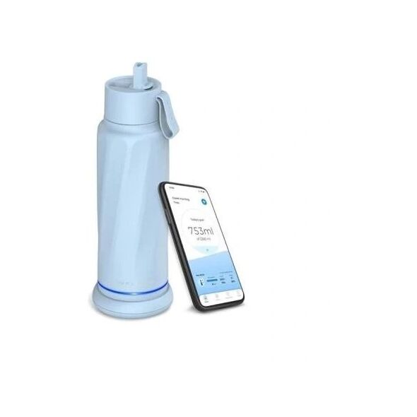 WaterH VITA FlipLid smart drinking bottle, 532 ml, light blue