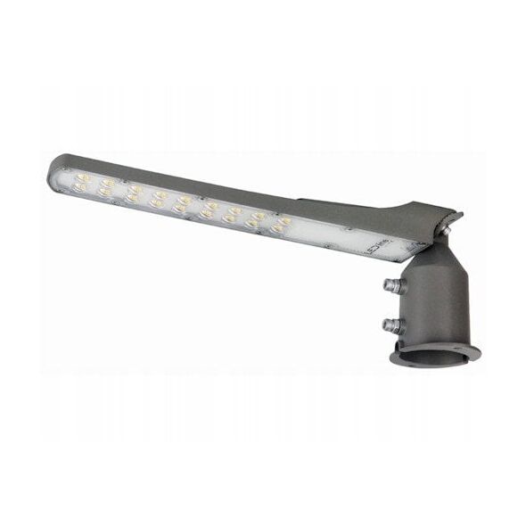 Φωτιστικό δρόμου με φωτοκύτταρο LED 230V 50W 5 000lm, 140° x 70° 4000K, γκρι, FLAMINGO, IP65, IK08