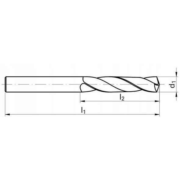 Τρυπάνι μετάλλου HSSCo DIN 338, 12,0 mm