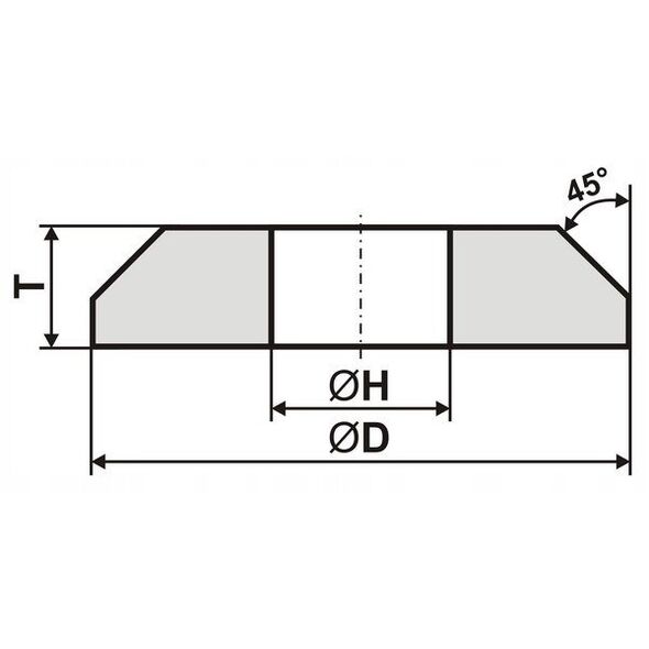 ΤΡΟΧΟΣ ΛΕΙΑΝΣΗΣ ANDRE 200mm x 8mm x 32mm 95A60K5VTE10-35 ΓΚΡΙ "ΤΥΠΟΣ 1C"