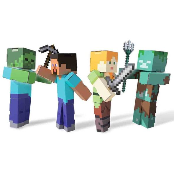 Σετ κατασκευής MINECRAFT Φτιάξτε τη δική σας επίθεση ζόμπι