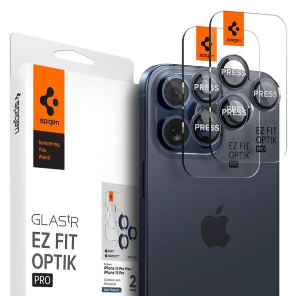 Προστατευτικό Κάλυμμα Κάμερας Spigen Optik.tR EZ-FIT για Τζαμάκι Κάμερας Apple iPhone14 Pro/ 14 Pro Max/ 15 Pro/ 15 Pro Max/ 16 Pro/ 16 Pro Max Μπλε Τιτάνιο (2 τεμ.) 8809971220552 8809971220552 έως και 12 άτοκες δόσεις
