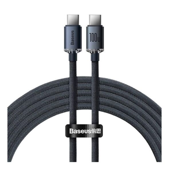 Καλώδιο Σύνδεσης USB 2.0 Baseus Crystal Shine USB C σε USB C PD 100W 5A 2m Μαύρο 6932172602895 6932172602895 έως και 12 άτοκες δόσεις