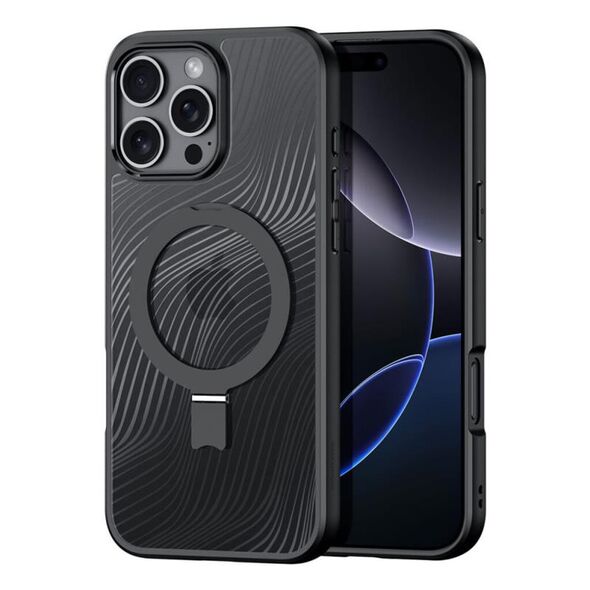 Θήκη TPU & PC Dux Ducis Aimo Magnetic MagSafe με Stand Apple iPhone 16 Pro Μαύρο 6934913004036 6934913004036 έως και 12 άτοκες δόσεις