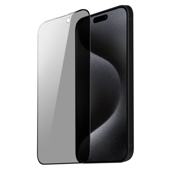 Tempered Glass Full Face Privacy Dux Ducis Apple iPhone 15 Pro Max Μαύρο (1 τεμ.) 6934913027684 6934913027684 έως και 12 άτοκες δόσεις