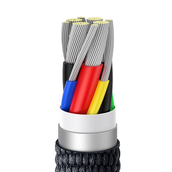 Kabel USB-C do USB-C Baseus Crystal, 100W, 2m (czarny)