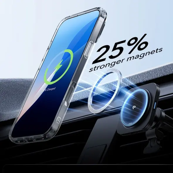 Zestaw ESR Classic Hybrid Kickstand Halolock MagSafe & Tempered Glass Apple iPhone 16 Pro Max Clear