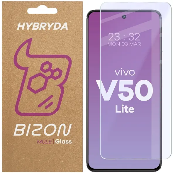 Elastyczne szkło hybrydowe Bizon Glass Mule do Vivo V50 Lite 4G / 5G