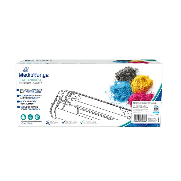 Toner MEDIARANGE Συμβατό για Εκτυπωτές HP (Cyan) (CC531A/304A/CE411A/305A/CF381A/312A) (MRHPTCC531A) έως 12 άτοκες Δόσεις