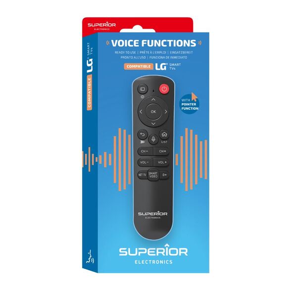 Superior Τηλεχειριστήριο Αντικατάστασης για LG με Voice Control - Plug & Play (SUPTBB001) (SPRSUPTBB001) έως 12 άτοκες Δόσεις