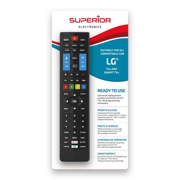 Superior Τηλεχειριστήριο Αντικατάστασης για LG Smart - Plug & Play (SUPTRB034) (SPRSUPTRB034) έως 12 άτοκες Δόσεις