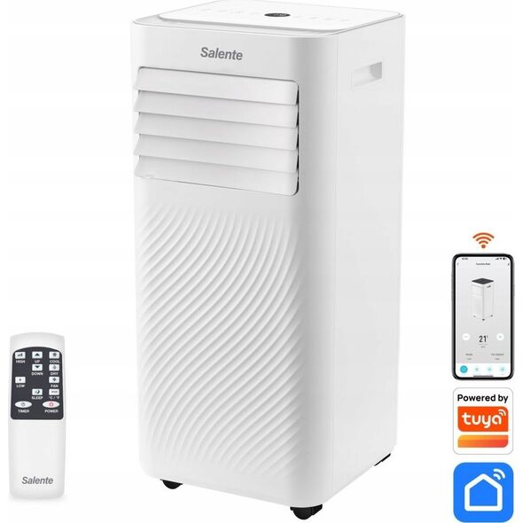 Klimatyzator Evolveo EVOLVEO Salente SummerICE9, chytrá mobilní klimatizace, 9000 BTU, WiFi+Bluetooth, dálk. ovl.