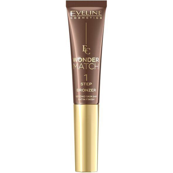 EVELINE Wonder Match Υπερκρεμώδες Μπρόνζερ σε σωληνάριο με εφαρμοστή - αρ. 02 14 ml