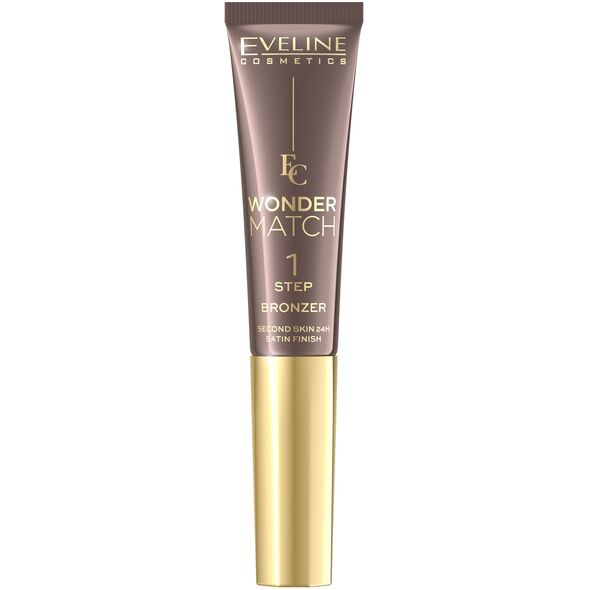 EVELINE Wonder Match Υπερκρεμώδες Μπρόνζερ σε σωληνάριο με εφαρμοστή - αρ 01 14 ml