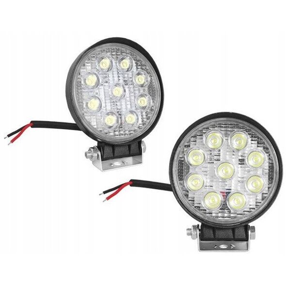 Λάμπα εργασίας PS 9 LED 27W, στρογγυλή FLOOD OFF ROAD.