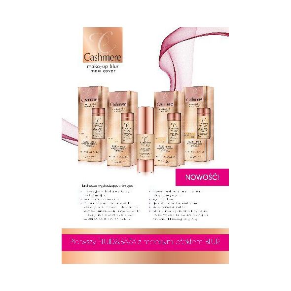 DAX Cosmetics Cashmere Fluid -baza wygładzająco-kryjąca nr 03 Beige 30ml