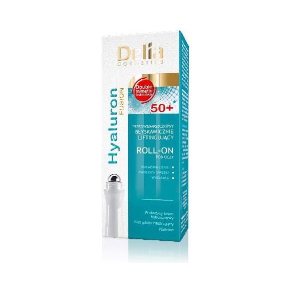 Delia Hyaluron Fusion 50+ Roll-on liftingujący pod oczy 15ml