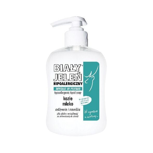 Biały Jeleń Mydło hipoalergiczne w płynie Kozie mleko 300ml