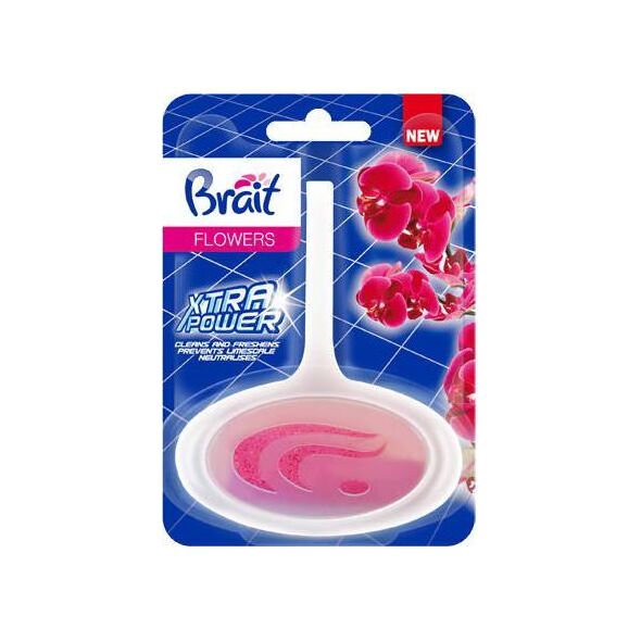 Brait Brait Xtra Power Kostka toaletowa do WC w koszyku -  Flowers 40g
