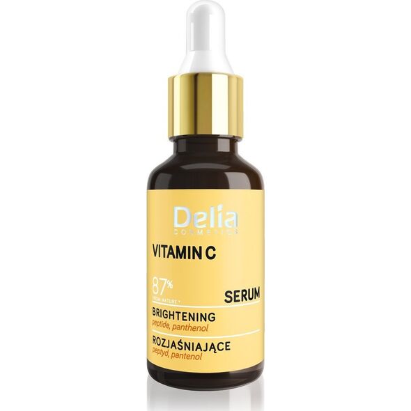 Delia Witamina C - 87% z natury - Serum rozjaśniające do twarzy, szyi i dekoltu 30ml