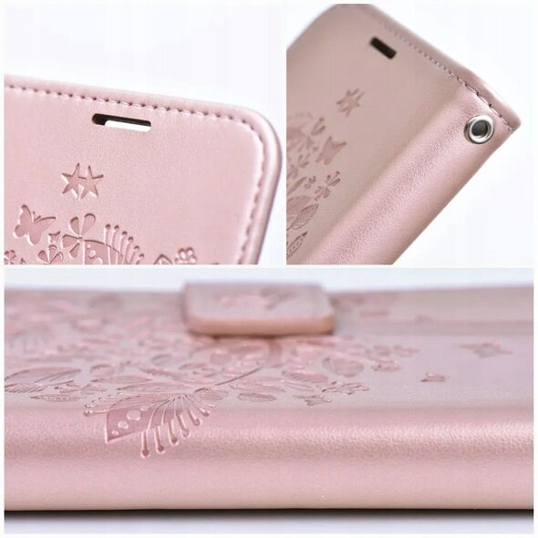Θήκη ForCell Kabura Forcell MEZZO Book για IPHONE 13 δέντρο ροζ χρυσό