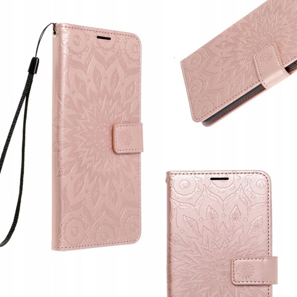 Θήκη Forcell MEZZO Book για IPHONE 13 PRO MAX mandala χρυσό ροζ