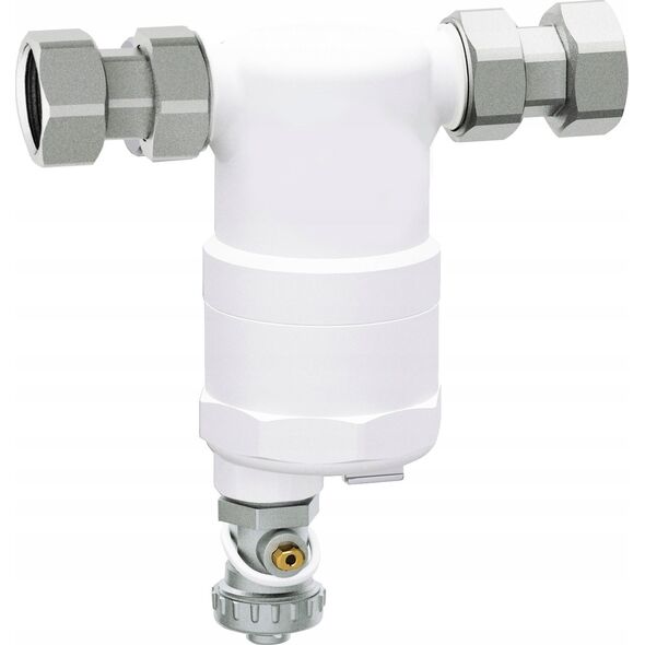 Afriso Separator zanieczyszczeń kompaktowy FAR402 prosty biały GW G3/4 (S)A