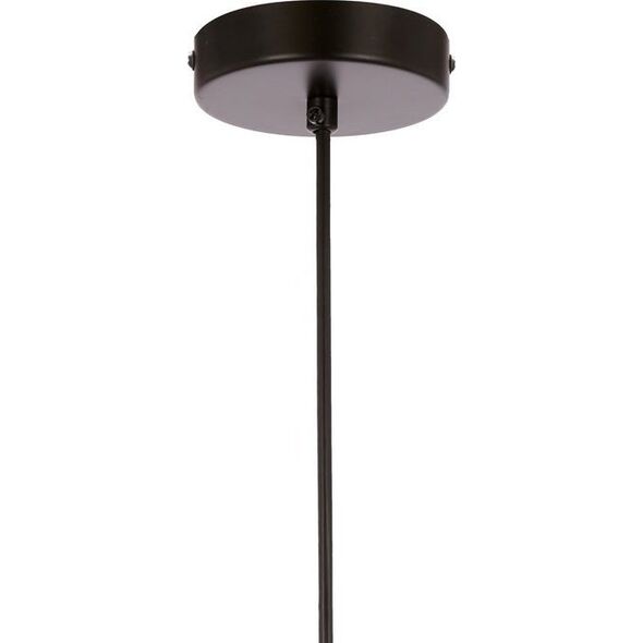 Lampa wisząca Candellux SPIEGA LAMPA WISZĄCA CZARNY+MOSIĘŻNY 1X60W E27 KLOSZ DYMIONY