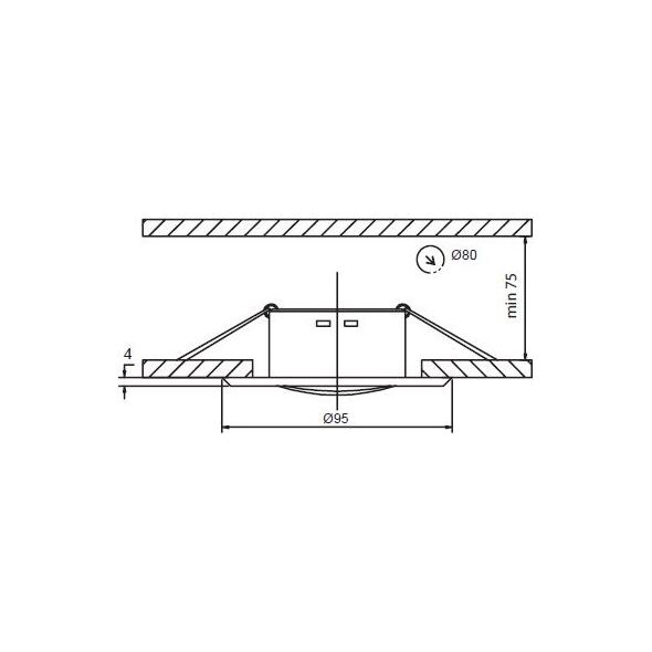 GREENLUX Oczko halogenowe AXL 12V MR16 GU5,3 50W białe (GXPP030)