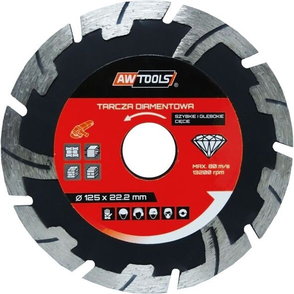 AWTools Tarcza diamentowa szybkie głębokie cięcie 230 x 22,2mm (AW46230)