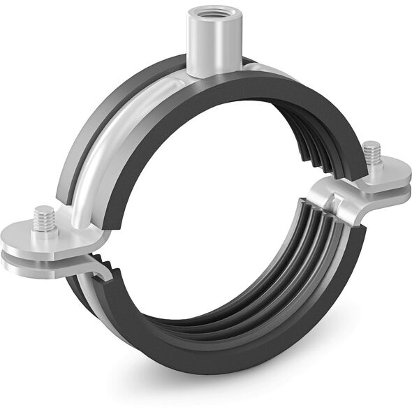 Niczuk Μονή σφιγκτήρας DUO με μόνωση 1/4" BK (13-16)