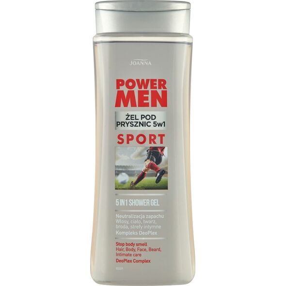 Joanna JOANNA Power Men Żel pod prysznic 5w1 Sport - DeoPlex 300 ml