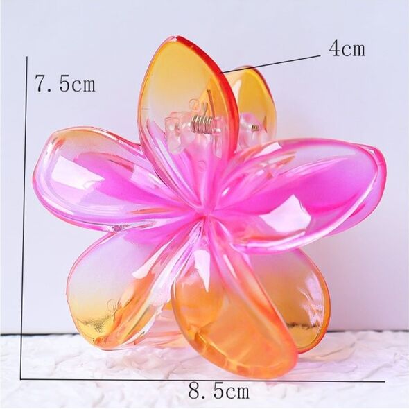 eCarla Spinka do włosów klamra XL kwiat OMBRE 7,5x8cm SP322