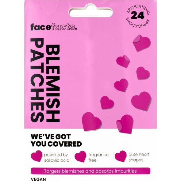 Milton FACE FACTS Blemish Patches Plastry na wypryski - Hearts 1op.-24szt.