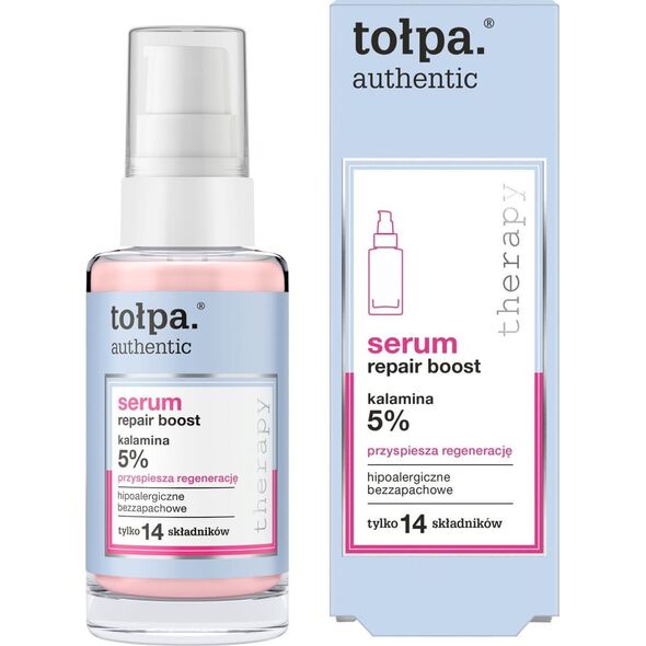 Tołpa TOŁPA Authentic Serum do twarzy Repair Boost - przyspiesza regenerację (5% kalamina) 30 ml