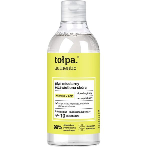 Tołpa Authentic Płyn micelarny - rozświetlona skóra 300ml