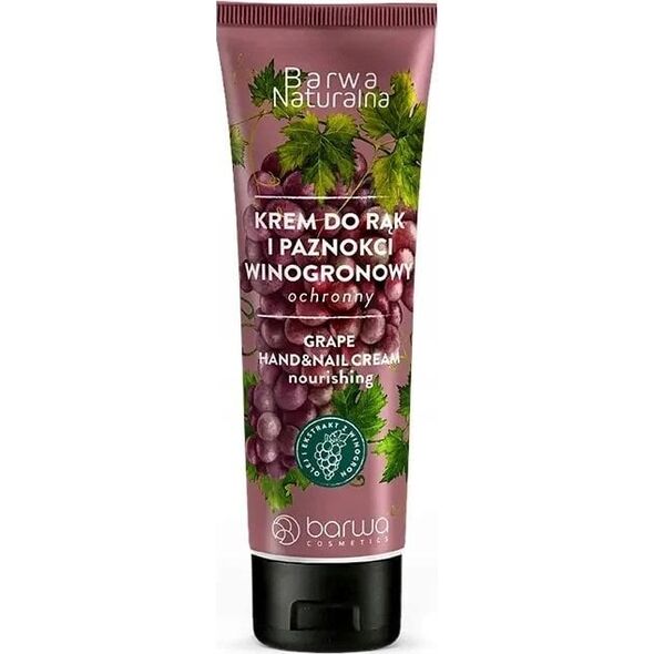 Barwa BARWA NATURALNA Krem ochronny do rąk i paznokci Winogronowy 100 ml