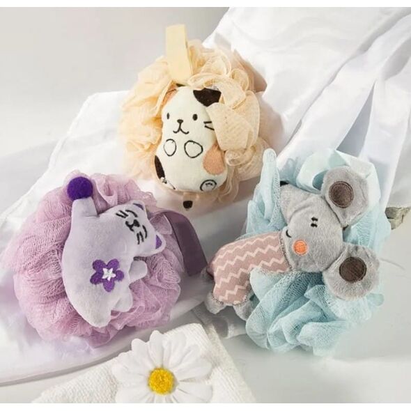 eCarla Szczotka gąbka do mycia ciała SWEETY na mokro XL 15cm GB15FIO
