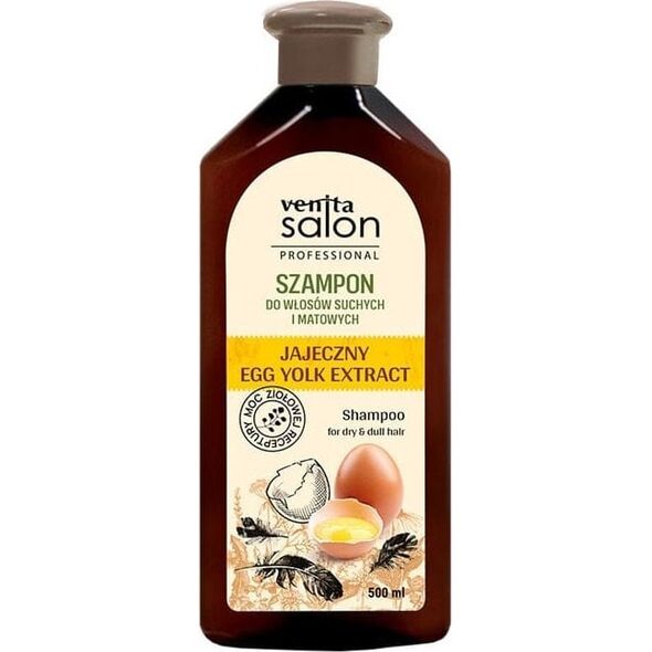 Venita VENITA Salon Professional Szampon Jajeczny do włosów suchych i matowych 500 ml