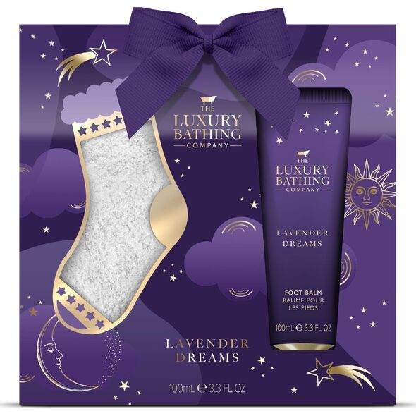 Milton THE LUXURY BATHING COMPANY Zestaw prezentowy Lavender Dreams (balsam do stóp 100ml + skarpetki)