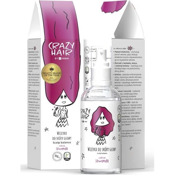 HISKIN CRAZY HAIR Wcierka do skóry głowy 100ml