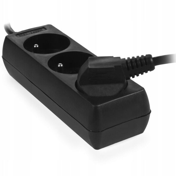PRZEDŁUŻACZ PS-370/3,0 E CZARNY 3G+0 3M 10A W-98177