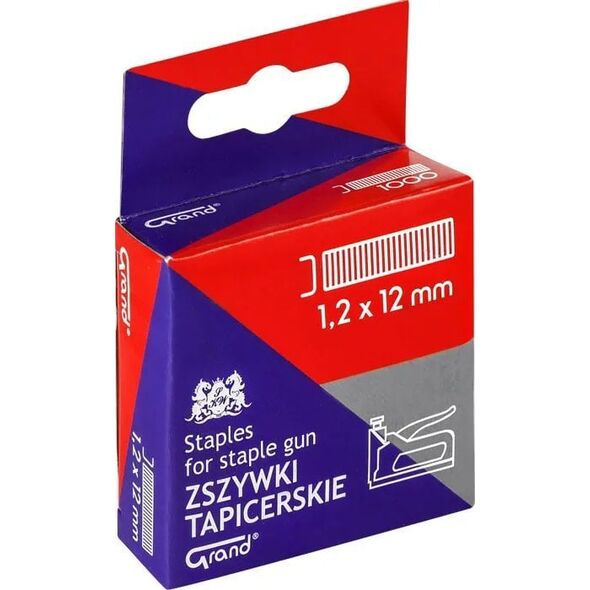 Zszywki Do Zszywacza Tapicerskiego Takera 1,2x12 GRAND 1000 sztuk