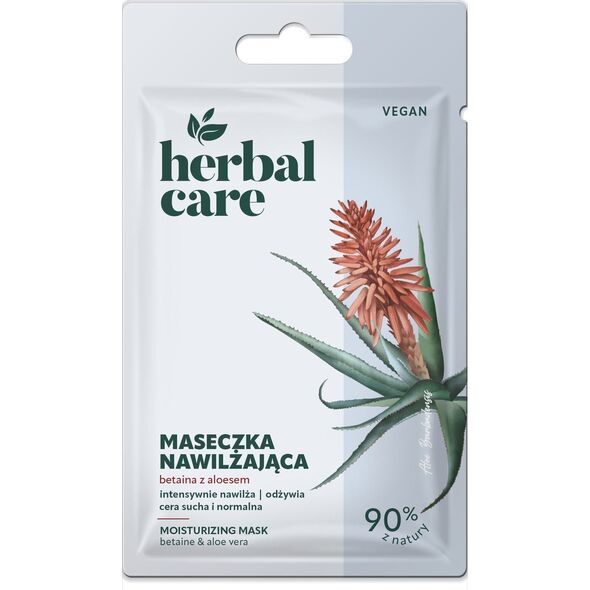HERBAL CARE Vegan Nawilżająca Maseczka na twarz - Betaina z Aloesem 7 g