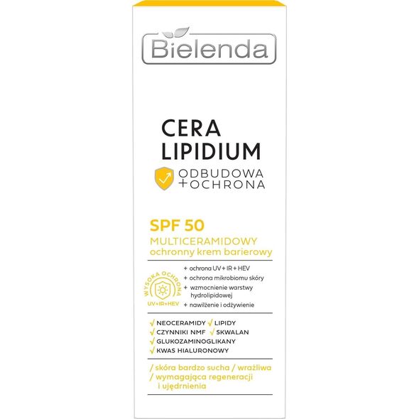 Bielenda Cera Lipidium Multiceramidowy ochronny krem barierowy SPF50 30ml